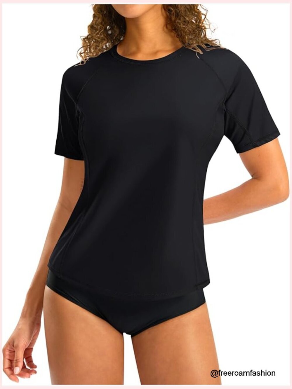 UPF 50+ Short Sleeve Rash Guard Swimsuit Top Quick Dry Swim Shirt